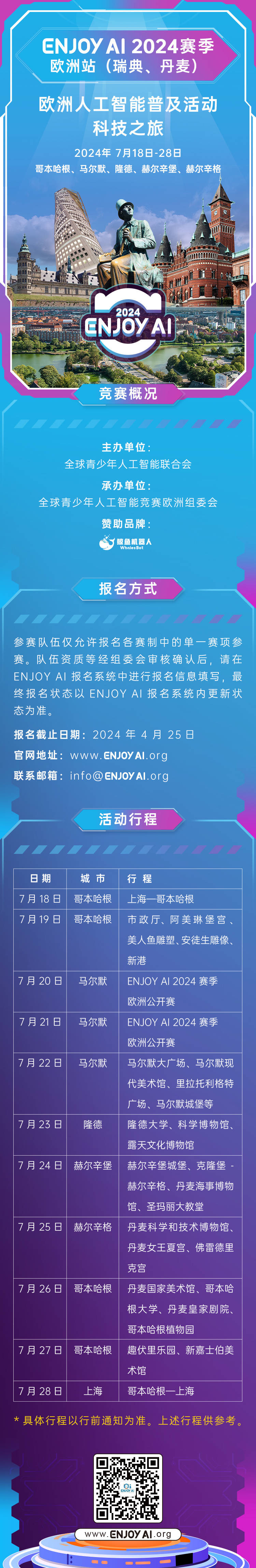 ENJOY AI 2024赛季 欧洲公开赛比赛通知